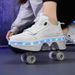 Kinderkleidung Heelys 6 bis 12 Jahre alte Rollschuhe mit vier Rädern Kinder-Rollschuhe mit automatisch einziehbaren Rädern_voghion.com