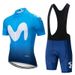 2025 Movistar Radtrikot-Set Fahrradbekleidung Atmungsaktiv Schweißableitend Anpassbares Design_voghion.com