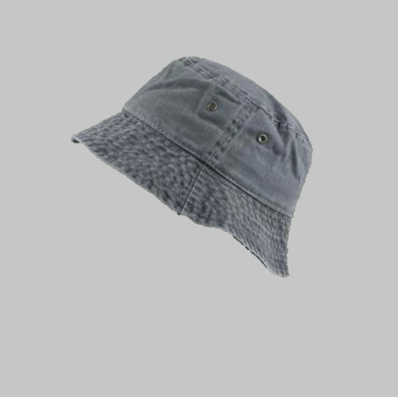 Pălării de vară pentru femei și bărbați, din denim spălat, solide, vintage, cu găleată_voghion.com