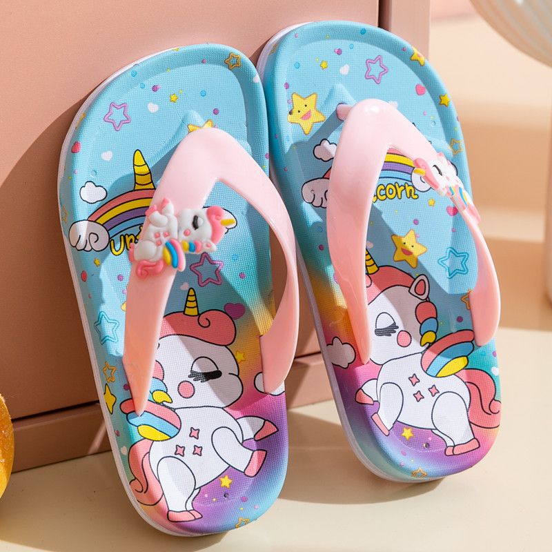 Kids Summer Cartoon Flip-ps Beach Shoes Flip Ps_voghion.com