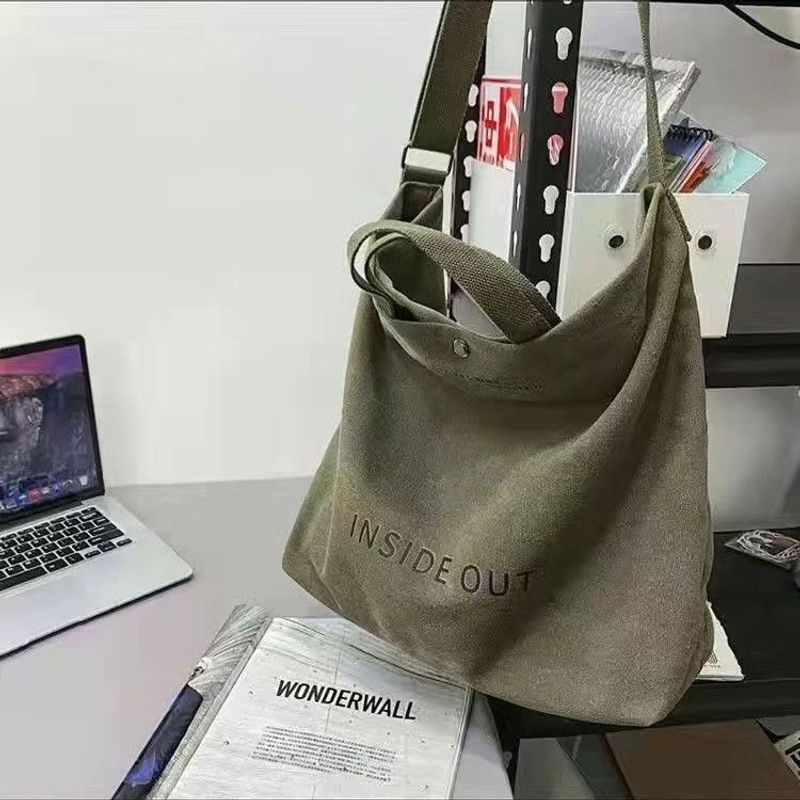 2024 nuova borsa da uomo in tela per studenti e messaggeri da uomo e da donna, borsa retrò, borsa da libro, grande capacità, borsa tote abbinata_voghion.com