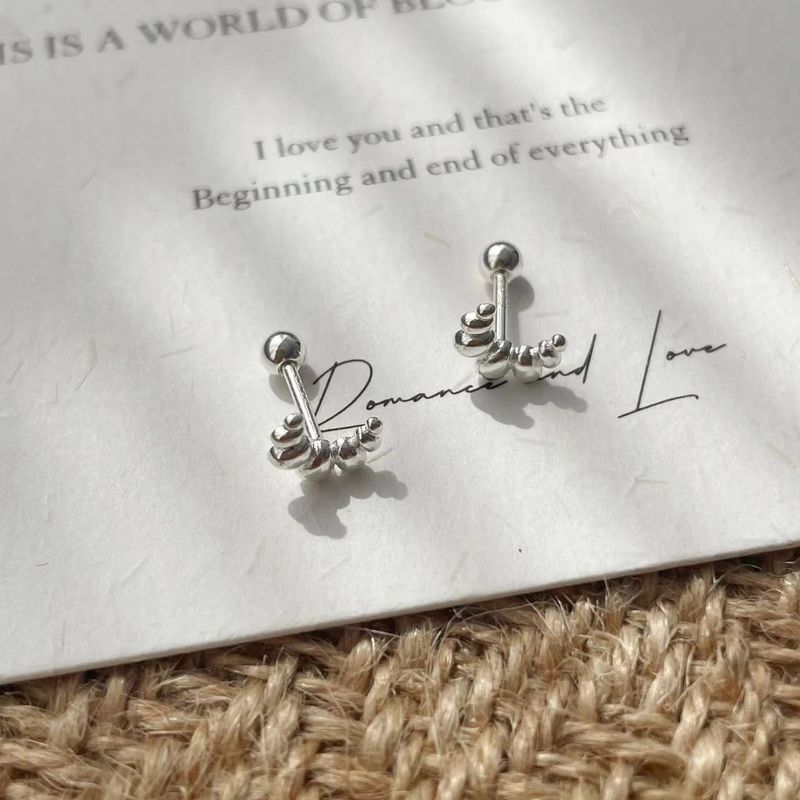 Tiki's Minimalist And Versatile Design Feels Like Ear Bone Studs For Women. S Sterling Silver Small Mini Cowhide Bag_voghion.com