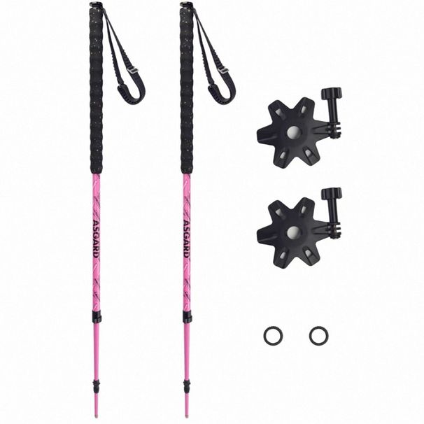 Asgard Outdoor Powder Walking Sticks Aluminum Alloy Multi-Functional Ski Poles_voghion.com