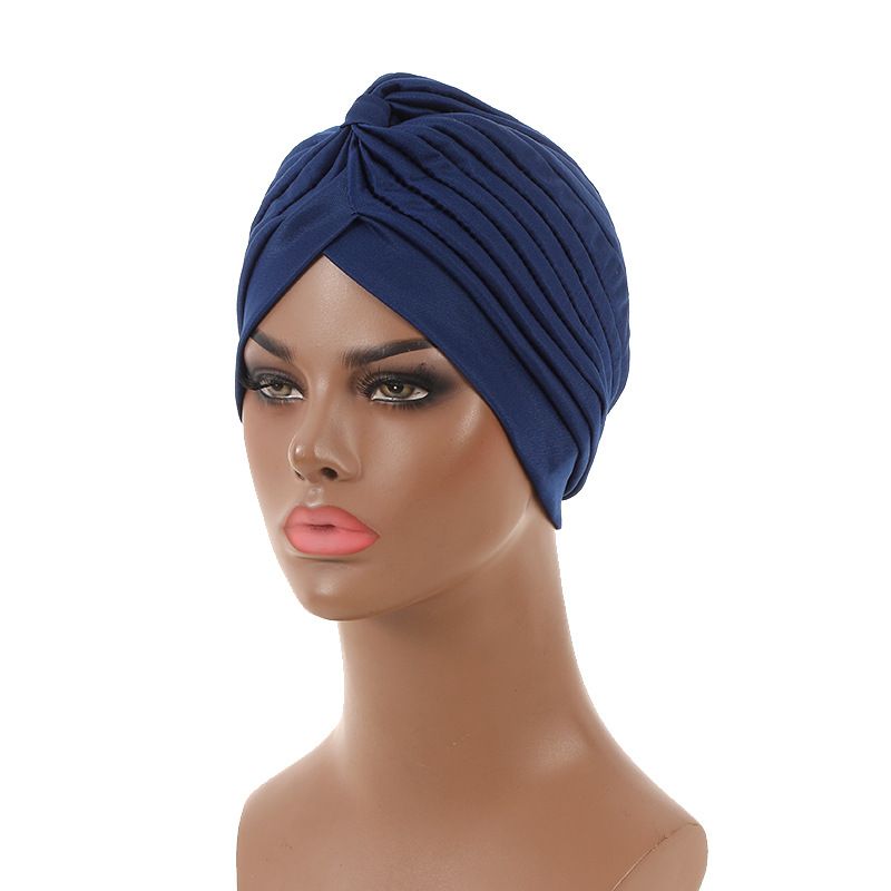 hot selling solid color Indian turban hat bottoming hat new style spot_voghion.com
