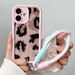 Custodia con cordino da polso con catena per iPhone 16 Pro Max Plus, custodia per telefono antiurto in silicone morbido con leopardo sexy_voghion.com