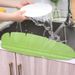 Kitchen sink side baffle leaf type with suction cup water baffle plate practical pool splash guard_voghion.com