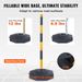 Adjustable Traffic Delineator Post Cones, 2 Pack, Traffic Safety Delineator Barrier With Fillable Base 8FT Chain, For Traffic Control Warning Parki_voghion.com