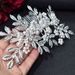 Håndlavede hovedbeklædninger, brudekjole til hårtilbehør, rhinestone Pearl hårkam ydeevne tilbehør_voghion.com