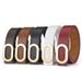 New Simple Versatile Oval Men Fashion Alloy Buckle Women's Belt Ins Style For Dresses And Jeans_voghion.com