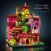 7080 PCS Magic Castle Sakura Haus Bausteine Stadtstraße Modell mit LED-Leuchten Mini Ziegel Spielzeug Kinder Weihnachtsgeschenke_voghion.com
