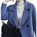 2024 new double-sided for women, short, high-end, loose, slimming, casual, small, woolen coat_voghion.com