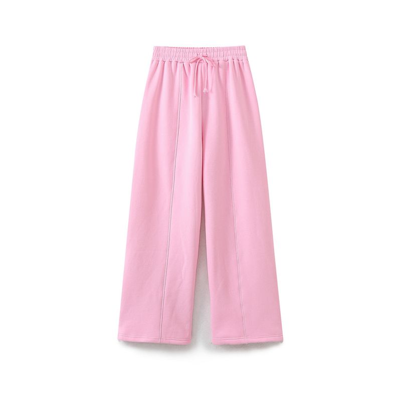 Women's Clothing new style hooded short sweatshirt loose flannel jogging pants_voghion.com