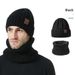 Cappello lavorato a maglia casual con protezione per le orecchie, unisex, invernale, caldo e spesso, in due pezzi_voghion.com