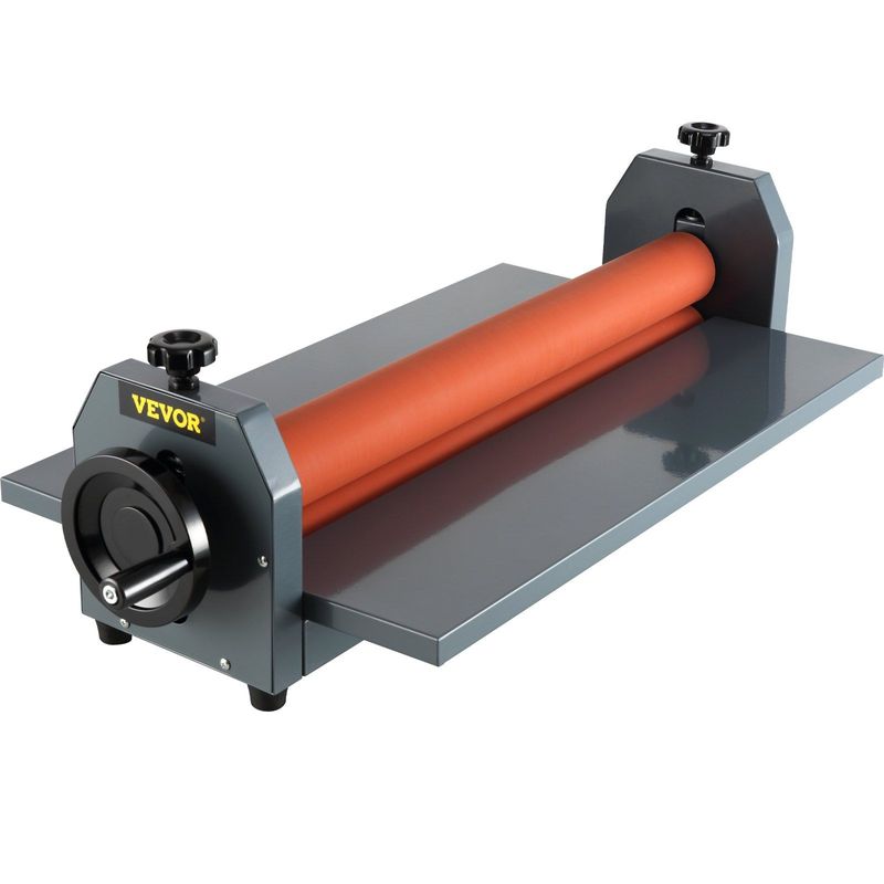 VEVOR 51 Inch Cold Laminator Machine 10mm Manual Vinyl Photo Film Cold Laminator Hand Crank Pressure Cold Roll Laminator(51Inch)_voghion.com