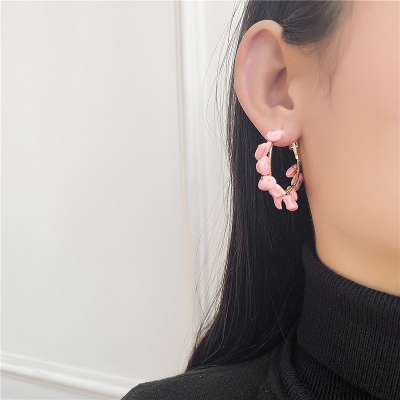 Brincos retrô geométricos com pedrinhas, brincos boêmios artesanais únicos e versáteis, brincos com estilo étnico exagerado para mulheres._voghion.com