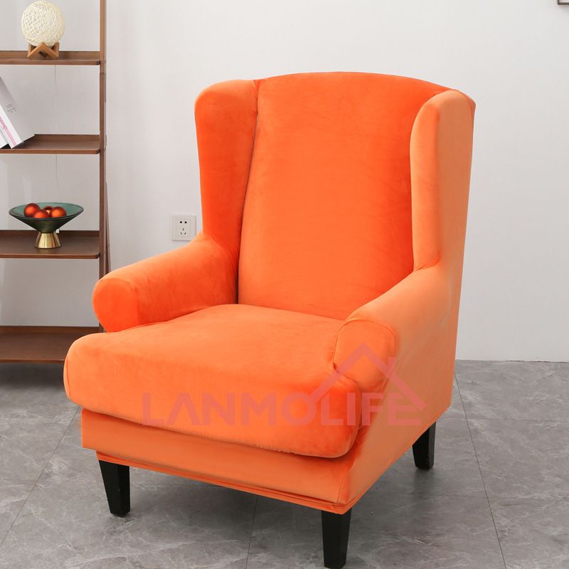 Pokrowiec na sofę Silver Fox Velvet - Pokrowiec na fotel pojedynczy, pełny, minimalistyczny, jednolity kolor_voghion.com