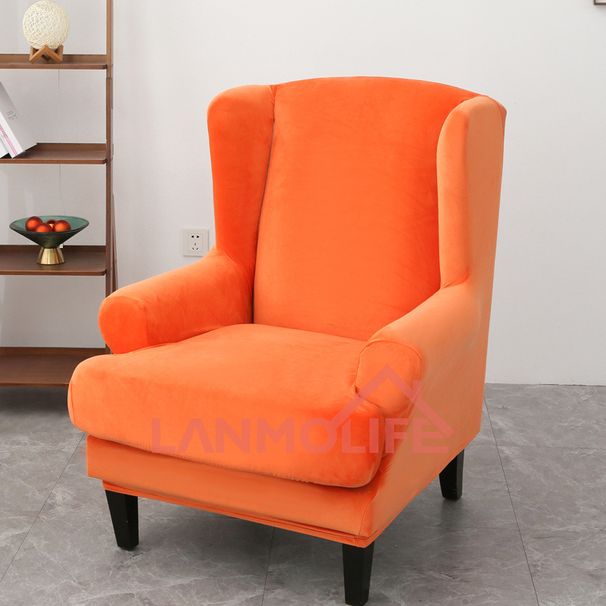 Pokrowiec na sofę Silver Fox Velvet - Pokrowiec na fotel pojedynczy, pełny, minimalistyczny, jednolity kolor_voghion.com