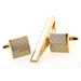 Pure metal tie clip cufflinks set glossy mirror surface customizable laser pattern free design_voghion.com