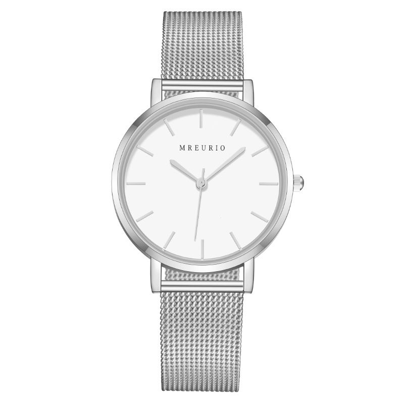 simple ladies watch women's watch  with mesh belt quartz watch_voghion.com