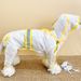 New Pet For Dogs, Four-Legged Transparent With Tail Cover, Reflective Strips, Hooded Dog Raincoat_voghion.com