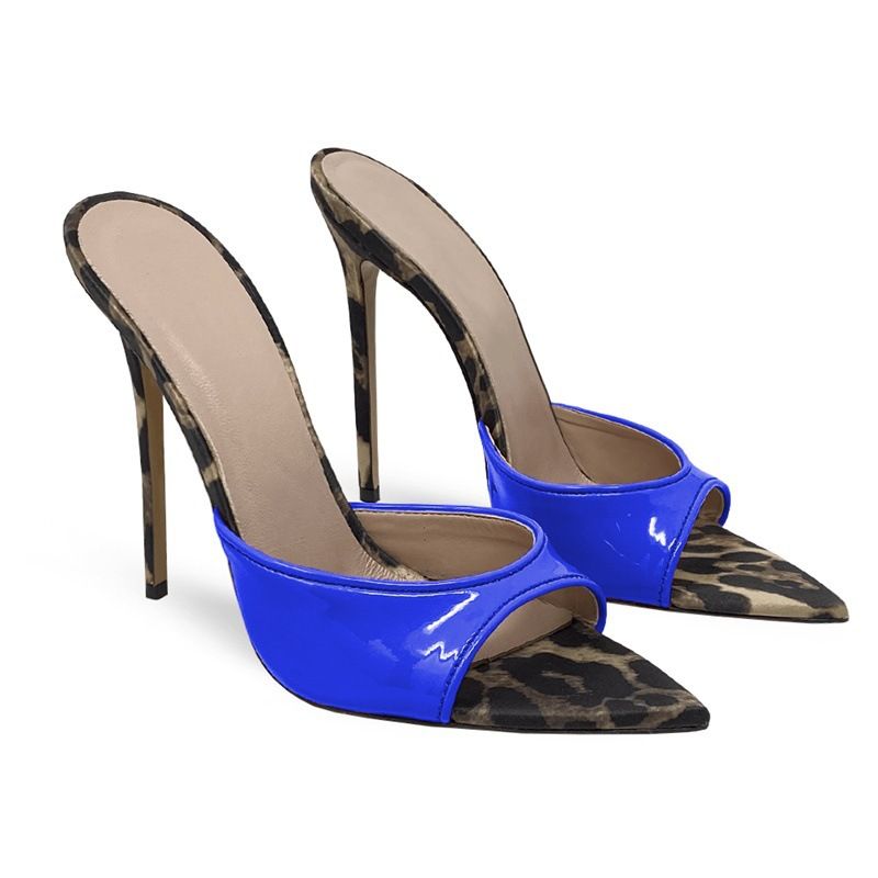 Sandali alla moda transfrontalieri europei e americani con punta a punta e tacco sottile color block, scarpe da donna, sandali da donna_voghion.com