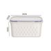 Kitchen Food Sealing Fruit And Vegetable Draining Plastic Storage With Lid Refrigerator Freezer Fresh-Keeping Box_voghion.com