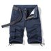 Sommer Neue Casual-Work-Shorts für Herren, Strandhosen aus reiner Baumwolle für Jugendliche, lockere Multi-Bag-Hosen_voghion.com