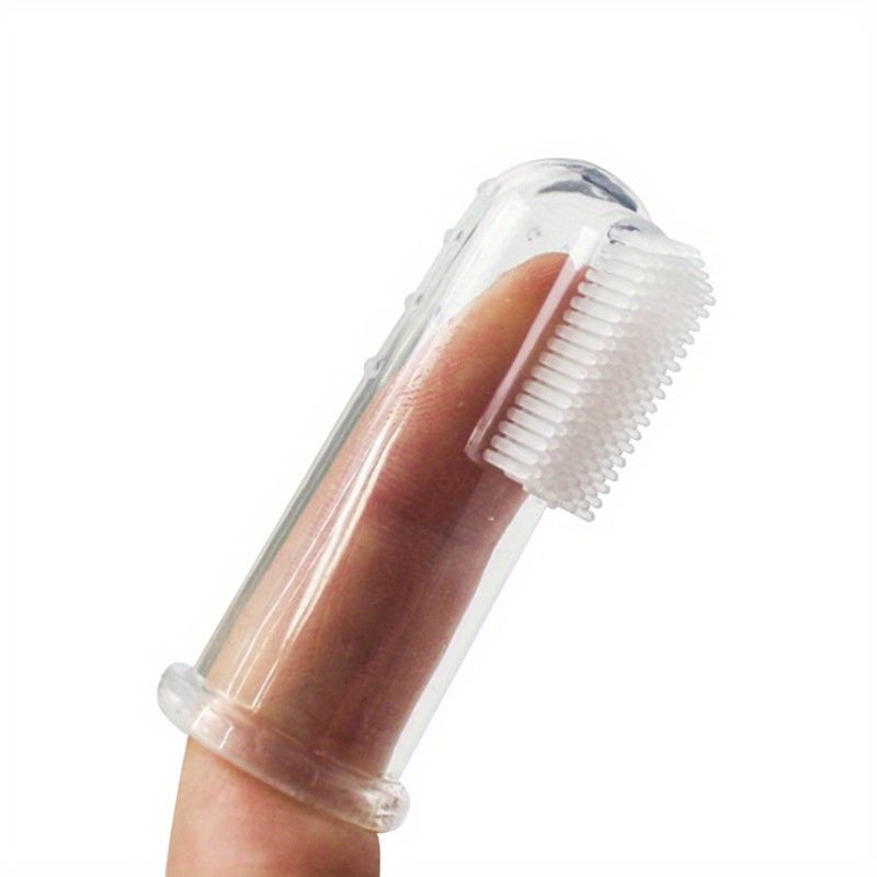 Toothbrush & Cat, Dog Toothbrush, Finger Brush For Pets Tooth Cleaning_voghion.com
