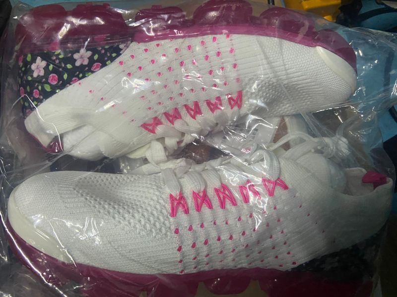 Nuevas zapatillas de deporte para mujer, Moda de Primavera, tela tejida con cordones florales, zapatos informales para mujer, zapatos planos de talla grande para correr_voghion.com