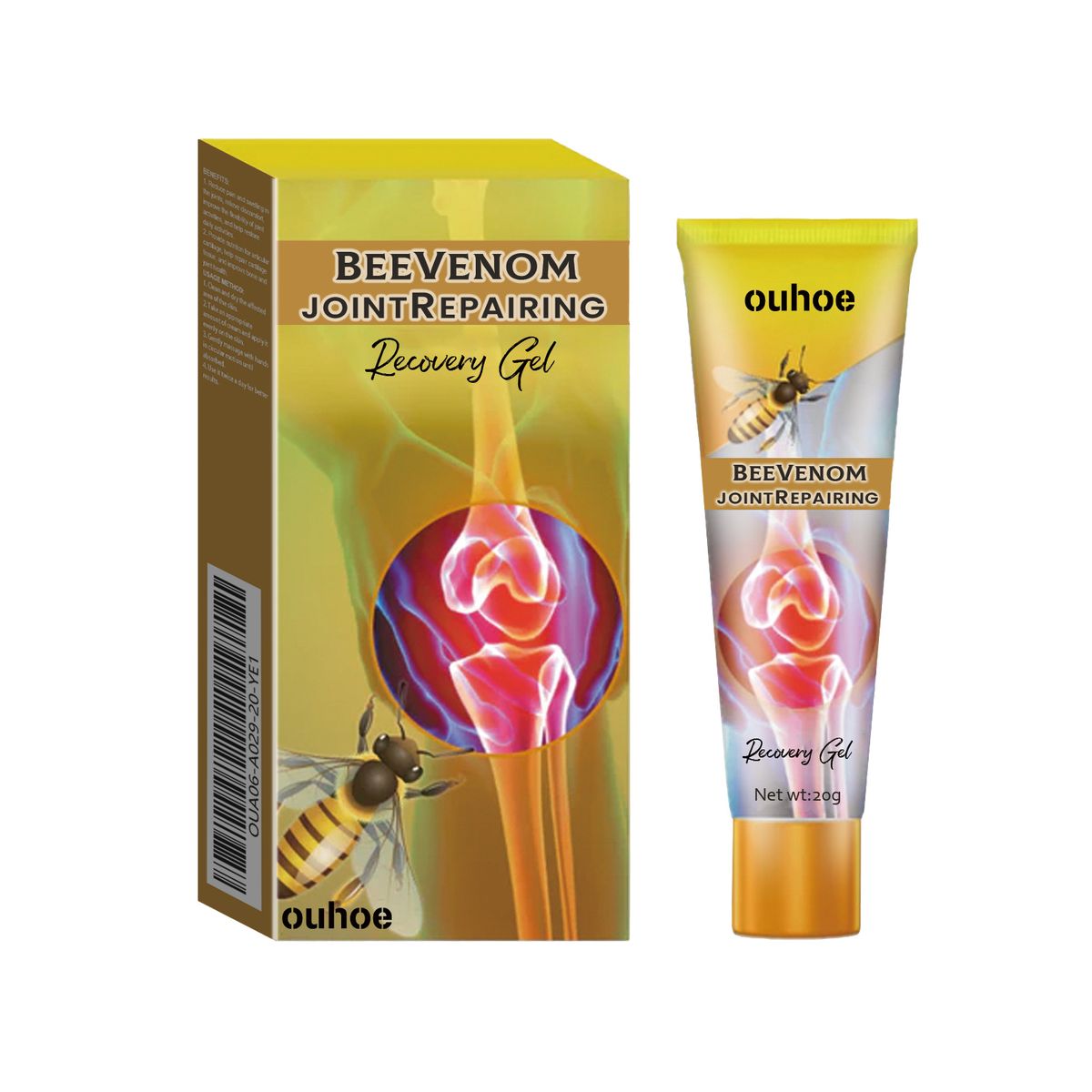 OUHOE för att lindra muskelsmärta i nacke och knäled, kroppsvårdsgel_voghion.com