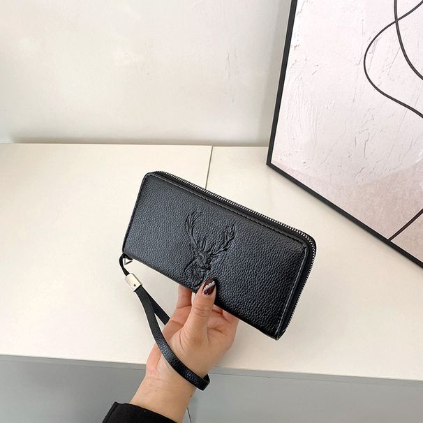 Herrenbrieftasche Herren Lange Brieftasche Multi-Card Clutch Große Kapazität Handytasche Retro Herrenbrieftasche_voghion.com