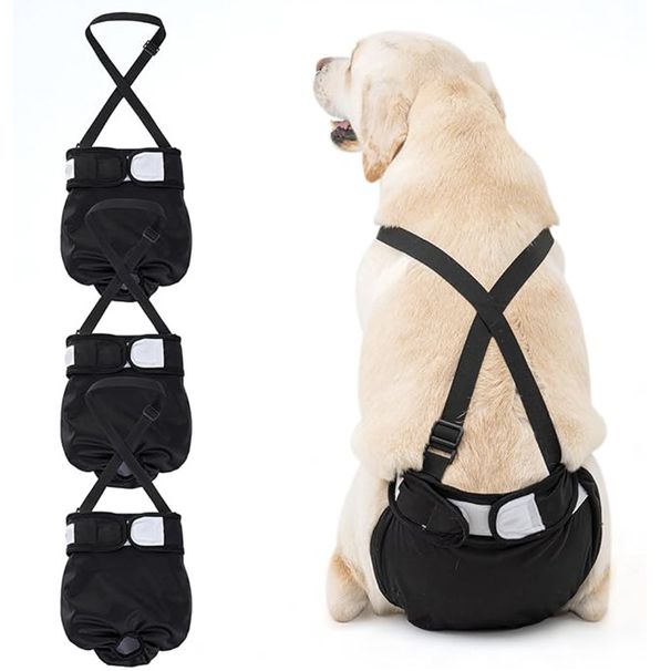 Sanitary Strap Style Dog Pants Pet Cloth Diapers_voghion.com