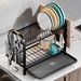 Kitchen Storage Rack Dish Rack Drain Rack Storage Rack Household Single-Layer Table-Type Water Filter Bowl and Dish Rack for Bowl and Chopsticks Stora_voghion.com
