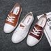 Sommer Herren Atmungsaktive Casual Board Schuhe Weiße Schuhe Sportschuhe Männer_voghion.com