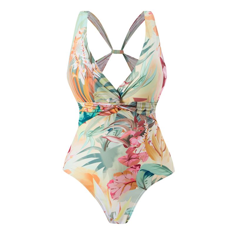 Îmbrăcăminte de damă Nou o bucată de modă costum de baie sexy costum de baie slim retro cu imprimeu_voghion.com