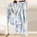 Women's Clothing Early Spring New Tie Dye Print Slim Fit Mid Length Suit Jacket Trousers Suit Two Piece Suit_voghion.com