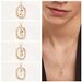 Collana pendente di lusso di alta gamma da donna con iniziali in oro e design di nicchia francese in spagnolo PD._voghion.com