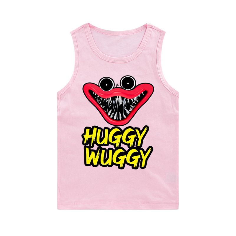 Printed large boys and girls sleeveless vest E457_voghion.com