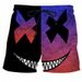 Premium Products Men's 3D With Personalized Smiling Face XX Pattern Summer Casual Men's Shorts_voghion.com