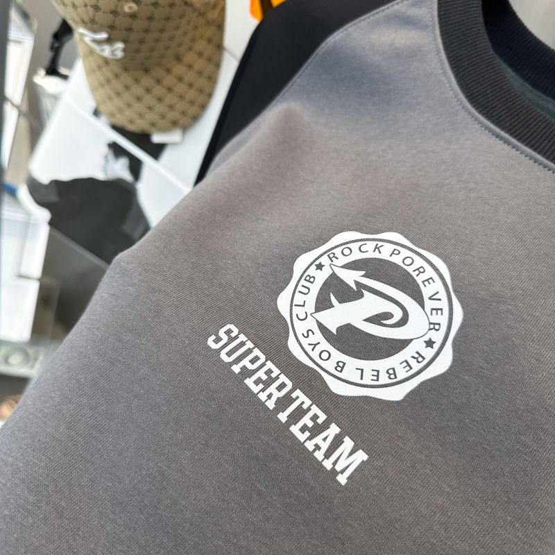 Herrenbekleidung Herren Herbst und Winter Neues Sweatshirt Einfache Buchstaben Herrenmode Sweatshirt Paar Farblich passendes Sweatshirt Trend_voghion.com