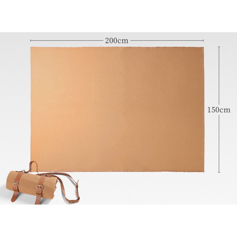 Outdoor canvas picnic floor thickened moisture-proof camping mat, portable and foldable beach mat_voghion.com
