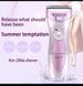 Kemei KM-200A Rechargeable Electric Hair Remover Shave Washable Epilator Shaving_voghion.com