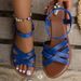 Große Größe Sommerschuhe Mode Flache Schuhe Sandalen Schuhe Strandschuhe Damenschuhe_voghion.com