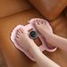 Smart EMS Foot Massager Pad With Pulse Therapy, 6/8 Modes LCD Display, Rechargeable USB & Battery Powered, Black/Pink_voghion.com