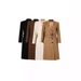 British Style Trench For Petite Figures 2024 Autumn Winter New Fashion High-end Feel Mid-length Double-breasted Coat_voghion.com