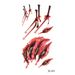 Halloween Stickers Scar Tattoo Stickers holiday colored disposable tattoos_voghion.com