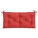 Cuscino in tessuto 39,4x19,7x2,8 per panca da giardino Oxford rossa_voghion.com