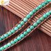Bracelet Leather Rope Braided Natural Turquoise Beads Bracelet Irregular Stripes Crystal Cave Agate Piece Women's Long_voghion.com