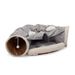 Collapsible Cat Tunnel Bed; Hide Tunnel For Indoor Cats With Hanging Toys And Cushion Mat; XH_voghion.com