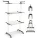 1 Pc 4-tier Clothes Drying Rack With Rotatable Side Wings And Collapsible Shelves_voghion.com